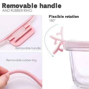 Premium UMEIED 10 Pack Glass Food Storage Containers