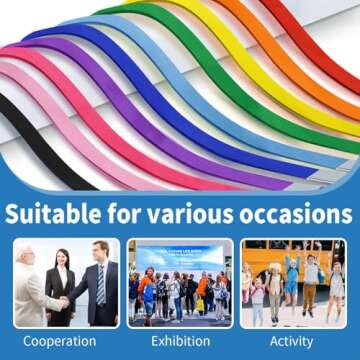 10 Pack Cruise Lanyard with Waterproof ID Card Holder Durable Lanyard with ID Badge Holder Clear ID Badge Card with Colorful Lanyards for Cruises Ships Cards Keys Carnival Sail (10 Colors)