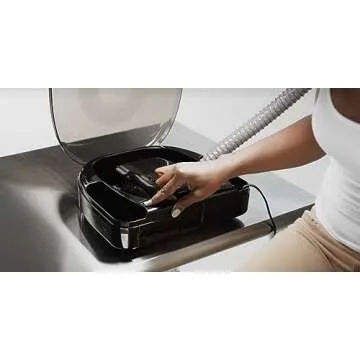 Andis 80745 Ionic Professional Bonnet Hair Dryer - Includes 40" Flexible Hose & Convenient Storage Case, Fits on Average Size of 1" Roller, 2-Speed/ 2 Heat Settings for Styling - 500 Watts, Black