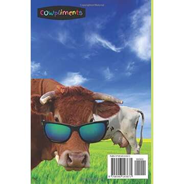 COWpliments: HELLO LADIES Bull & Cow Notebook, Funny notebook showing cows checking out the Fabio of...