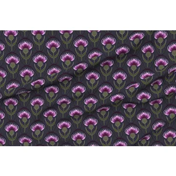 Spoonflower Thistle Cotton Fabric Fat Quarter for Crafts