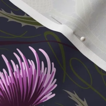 Spoonflower Thistle Cotton Fabric Fat Quarter for Crafts