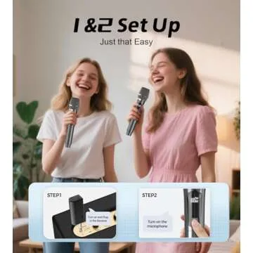 MAIKELU Wireless Microphone for Karaoke and Events
