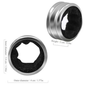 Kitwinney Stainless Steel Wine Bottle Collars, Classy Wine Collar Drip Rings, 4 Pack Simple and Dura...