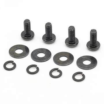 ReplacementScrews VESA Compatible M4 10mm TV/Monitor Wall Mount Screws for 75x75mm and 100x100mm Brackets. Metric Screws & Washers for Mounting Any TV/Monitor Brand.