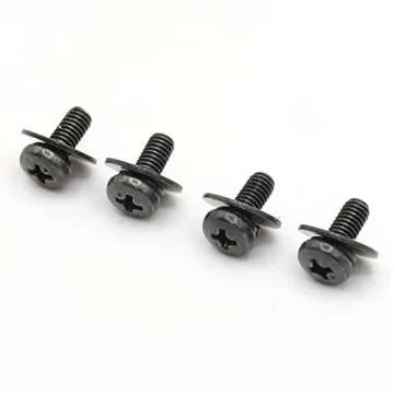 ReplacementScrews VESA Compatible M4 10mm TV/Monitor Wall Mount Screws for 75x75mm and 100x100mm Brackets. Metric Screws & Washers for Mounting Any TV/Monitor Brand.