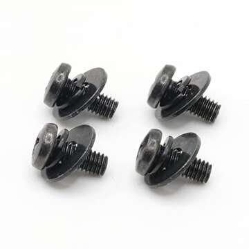 ReplacementScrews VESA Compatible M4 10mm TV/Monitor Wall Mount Screws for 75x75mm and 100x100mm Brackets. Metric Screws & Washers for Mounting Any TV/Monitor Brand.