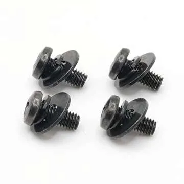 ReplacementScrews VESA Compatible M4 10mm TV/Monitor Wall Mount Screws for 75x75mm and 100x100mm Brackets. Metric Screws & Washers for Mounting Any TV/Monitor Brand.