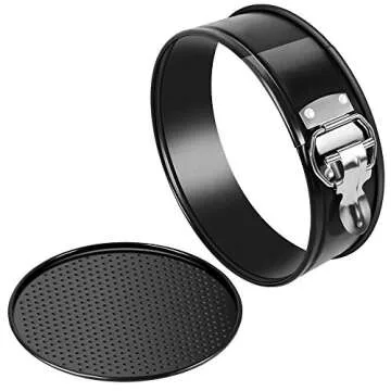 MASSUGAR 9 Inch Springform Pan Nonstick - Cheesecake Pan with Removable Bottom/Leakproof - Round Cake Pan with 50 Pcs Parchment Paper Liners - Fits 6 Qt 8 Qt Pressure Cooker