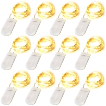 Edvision Fairy Lights 12 Pack - 7FT Battery Operated String Lights