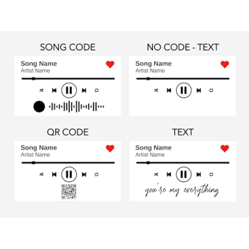 Personalized Music Plaque with LED Light Stand