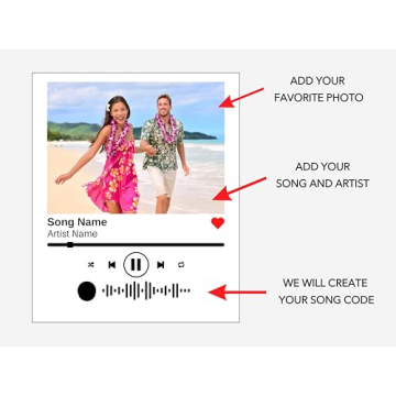 Personalized Music Plaque with LED Light Stand