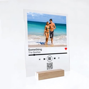 Personalized Music Plaque with LED Light Stand