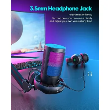 COCONISE USB Gaming Microphone for PC & PS4/5