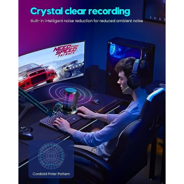 COCONISE USB Gaming Microphone for PC & PS4/5