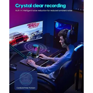 COCONISE USB Gaming Microphone for PC & PS4/5