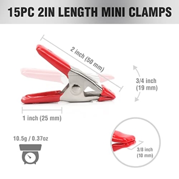 WORKPRO 20-Piece Steel Spring Clamp Set for DIY Projects