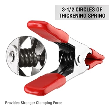 WORKPRO 20-Piece Steel Spring Clamp Set for DIY Projects