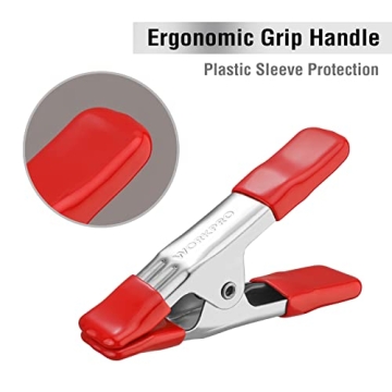 WORKPRO 20-Piece Steel Spring Clamp Set for DIY Projects