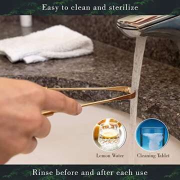 Pure Copper Tongue Scraper for Fresh Breath and Hygiene