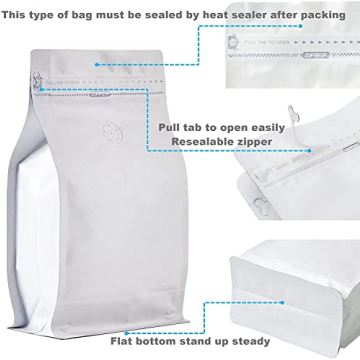 High Barrier Foil Coffee Pouches - 50 Count Freshness Bags