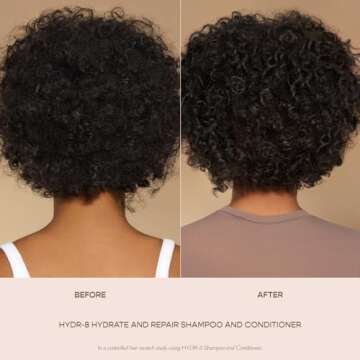 VEGAMOUR HYDR-8 Hydrate and Repair Shampoo and Conditioner Kit | ​​Cleanses and Strengthens Dry, Damaged Hair with Amino Acids and Karmatin™ | Clean, Vegan, Cruelty-Free, Clinically Proven, Color Safe