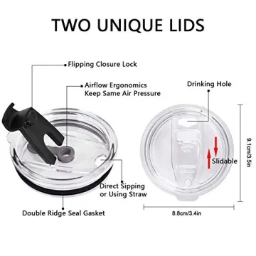 Mr. Right Mrs. Always Right Travel Tumbler Set, Wedding Engagement Gifts for Husband Wife Newlywed Couples Bride Groom Anniversary Bridal Shower, 20oz Stainless Steel Travel Tumbler, Black and White