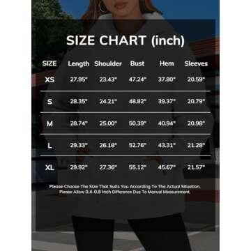 ATHMILE Black Hoodies for Women Oversized T Shirts Sweatshirts Cute Fleece Long SleeveSweaters Loose Fit Tops Casual Winter Pullover Fall Outfits Y2k Clothes 2024