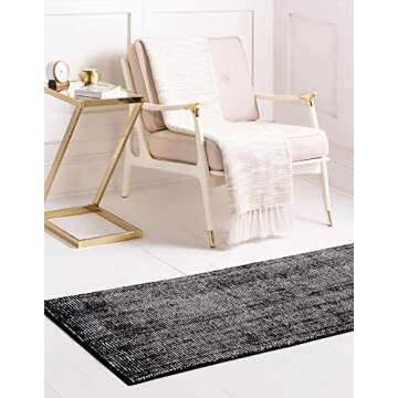 Unique Loom English Manor Collection Area Rug - Farmhouse (2' x 9' 10" Runner, Blackberry/ Ivory)