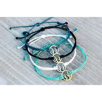 Pura Vida Silver Cactus White Bracelet for Women