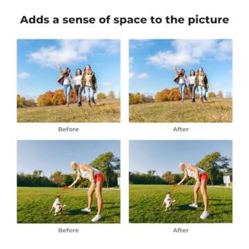 K&F Concept Wide-Angle Lens + Star Filter Compatible with DJI Osmo Pocket 3, Magnetic Attach/Multi-Coated/Optical Glass