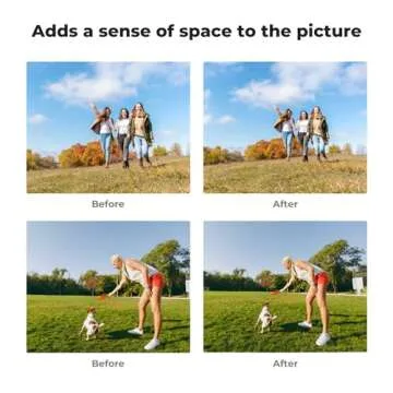 K&F Concept Wide-Angle Lens + Star Filter Compatible with DJI Osmo Pocket 3, Magnetic Attach/Multi-Coated/Optical Glass