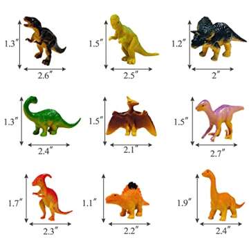 GLAHORSE 26 PCS Dinosaur Cake Toppers With Dinosaur Eggs Leaves Trees Cake Decorations For Birthday Party,Dinosaur Themed Party, Wild Animals Party,Kids Party Cake Decorations
