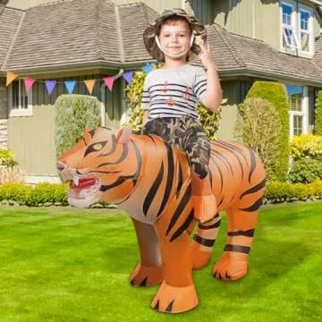 GOOSH Inflatable Tiger Costume for Kids Halloween Party