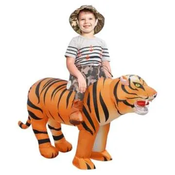 GOOSH Inflatable Tiger Costume for Kids Halloween Party