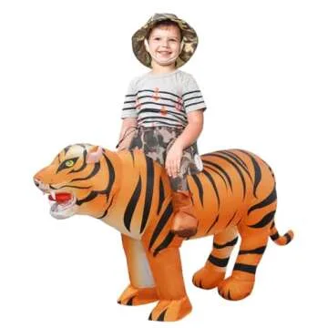GOOSH Inflatable Tiger Costume for Kids Halloween Party