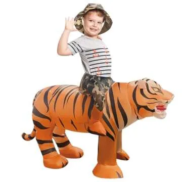 GOOSH Inflatable Tiger Costume for Kids Halloween Party