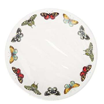 C.R. Gibson Portmeirion 10.5" Disposable Dinner Plates Set