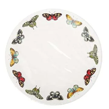 C.R. Gibson Portmeirion 10.5" Disposable Dinner Plates Set