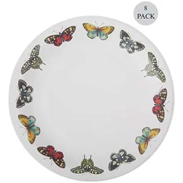 C.R. Gibson Portmeirion 10.5" Disposable Dinner Plates Set