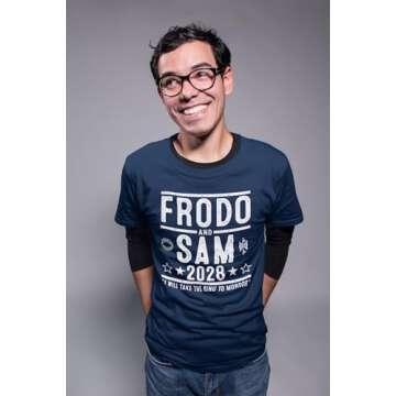 F & S Take The Ring 2028 - Unisex Graphic Tee with Humor, Comfort, and Adventure in Every Size Navy