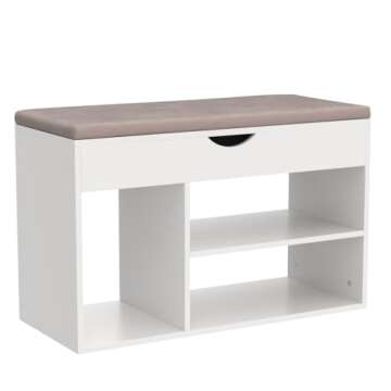 Apicizon Storage Bench for Stylish Shoe Organization