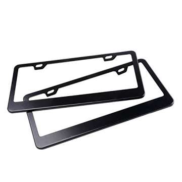 Big Ant's Matte License Plate Frame with Free Screws Set