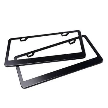 Big Ant's Matte License Plate Frame with Free Screws Set