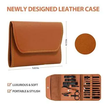 Manicure Set - 16Pcs Nail Clipper Kit for Men, Women