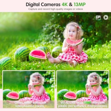 Compact 4K FHD VITALUXE Digital Camera for Kids