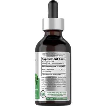 Horbäach Nettle Leaf Extract Drops | 2 fl oz | Alcohol Free | Vegetarian Liquid Supplement | Non-GM...