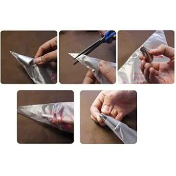 DLOnline Disposable Piping Bags - 200 Pack for Cake & Cookie Decorating