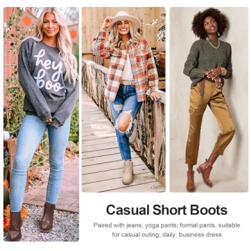 Jeossy Women's Stylish Ankle Boots for All Occasions