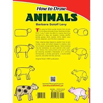 How to Draw Animals: Easy Step-by-Step Drawings! (Dover How to Draw)